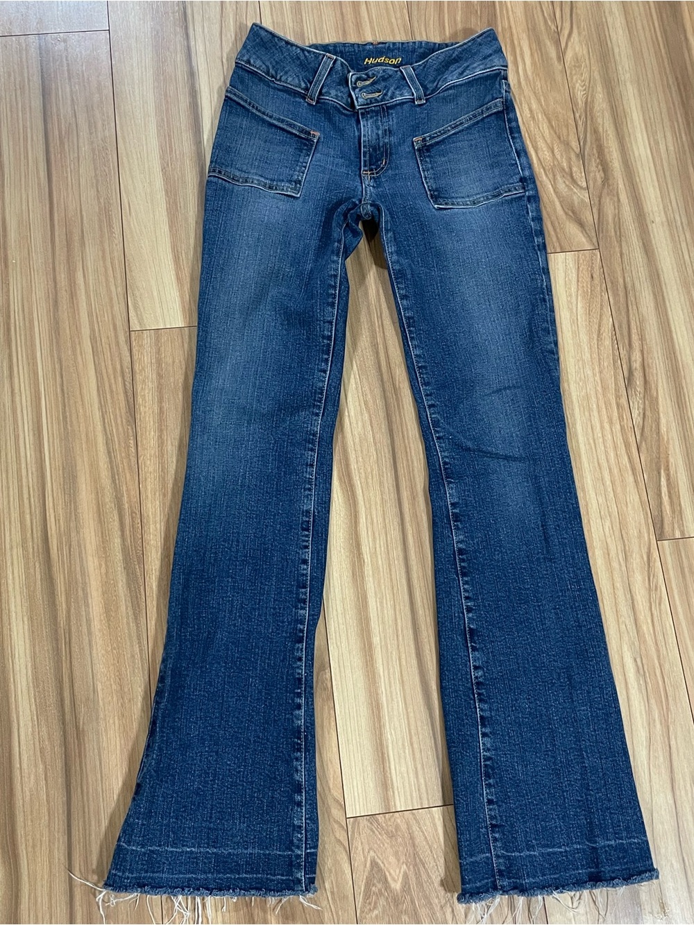 Hudson The Curbside Flare Jeans with Raw Hem